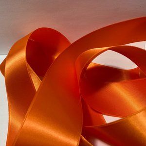 Pumpkin Orange Sash Ribbon 1.5" 3 Rolls